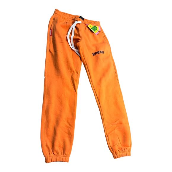 SuperFresh Orange Joggers Sweatpants Size S NWT - Picture 1 of 4